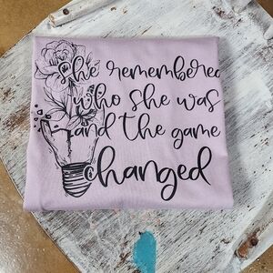 New Bella Canvas She Remembered Who She Was Tee